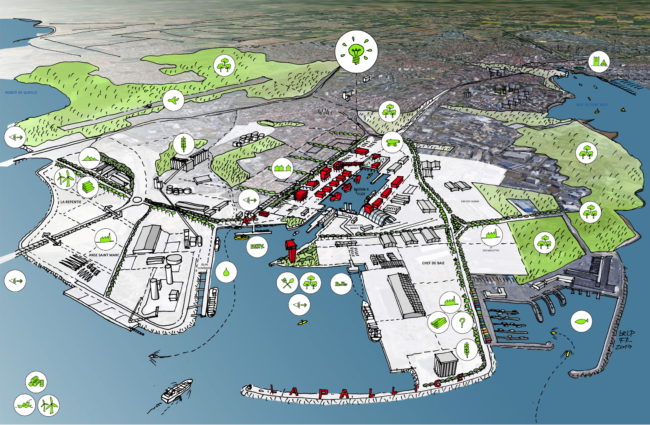 Mise en valeur du port