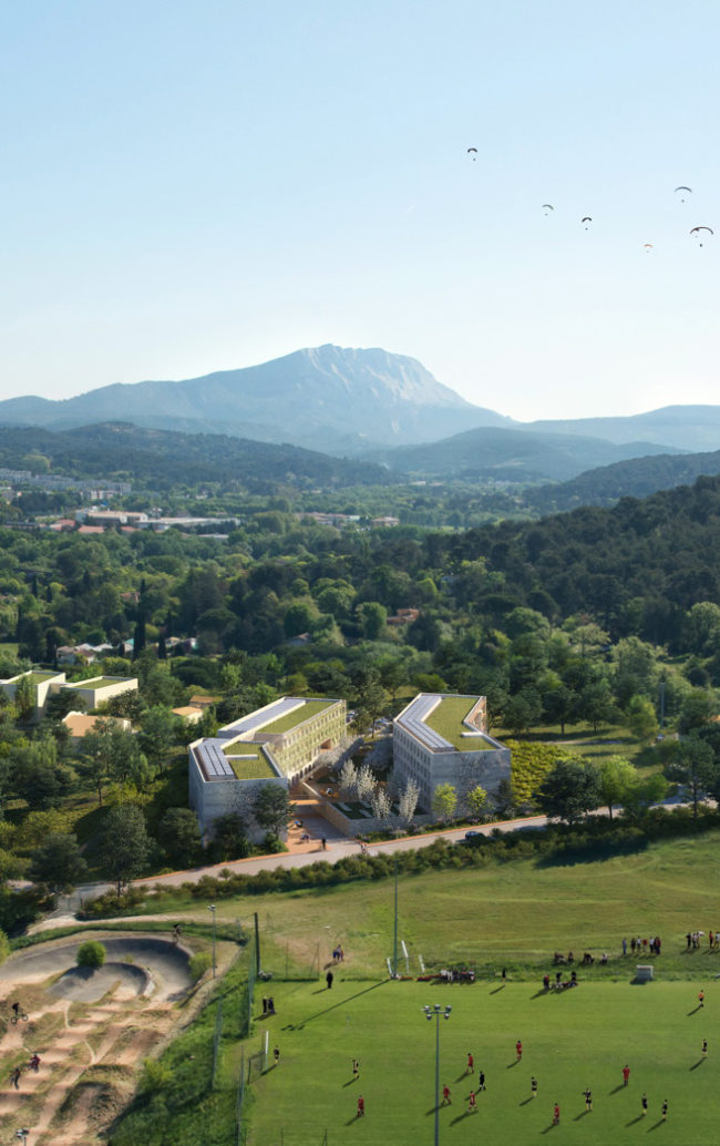 Aix en provence … Des étudiants dans les paysages de Cézanne… Aix en provence … Des étudiants dans les paysages de Cézanne…
